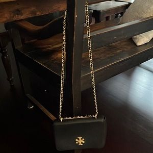 Tory Burch black bag with gold chain